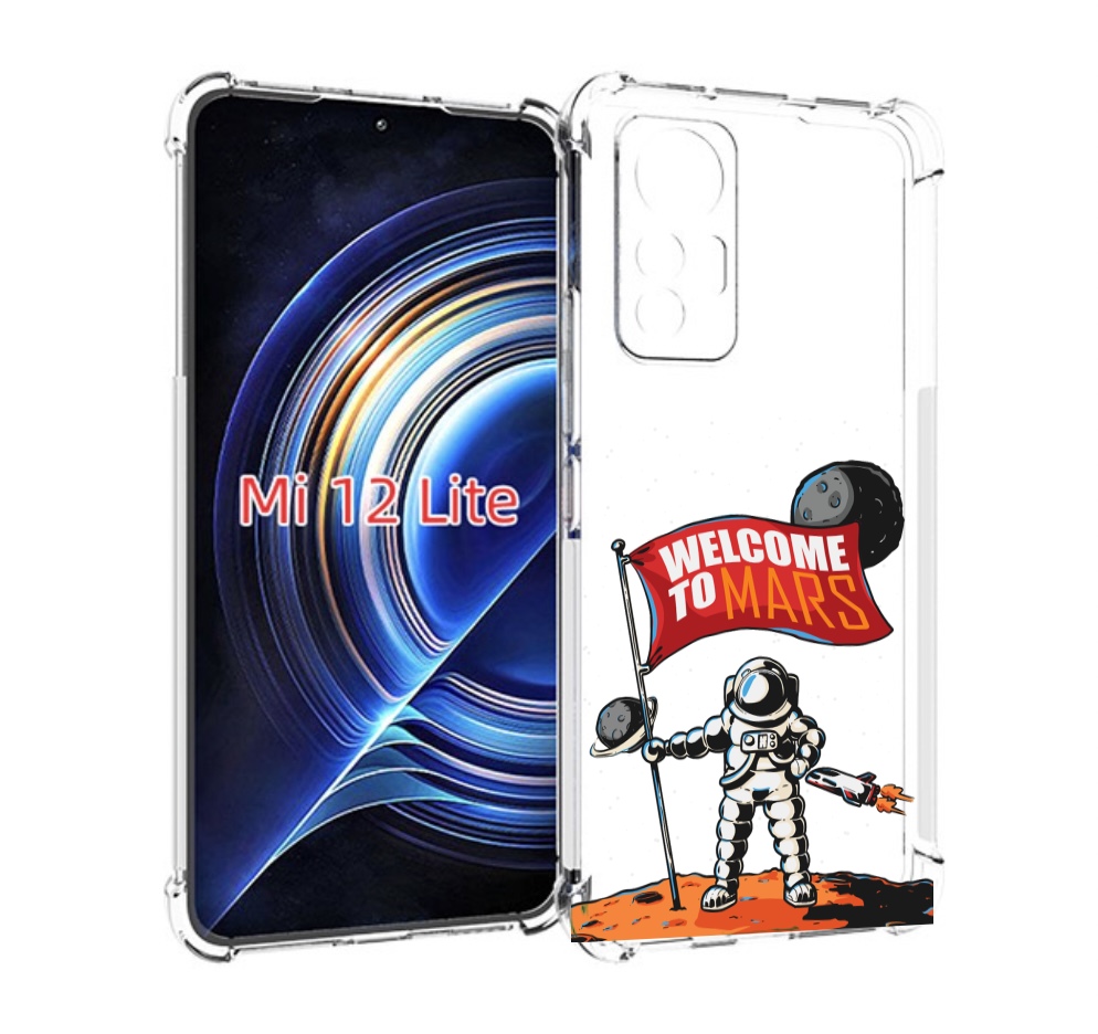 

Чехол MyPads Вэлком-Марс для Xiaomi 12 Lite, Прозрачный, Tocco