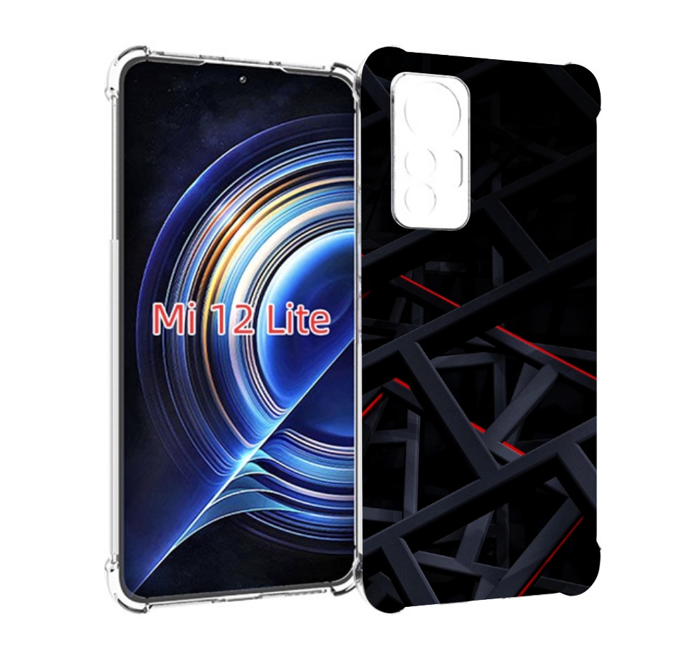 

Чехол MyPads Геометрия для Xiaomi 12 Lite, Прозрачный, Tocco