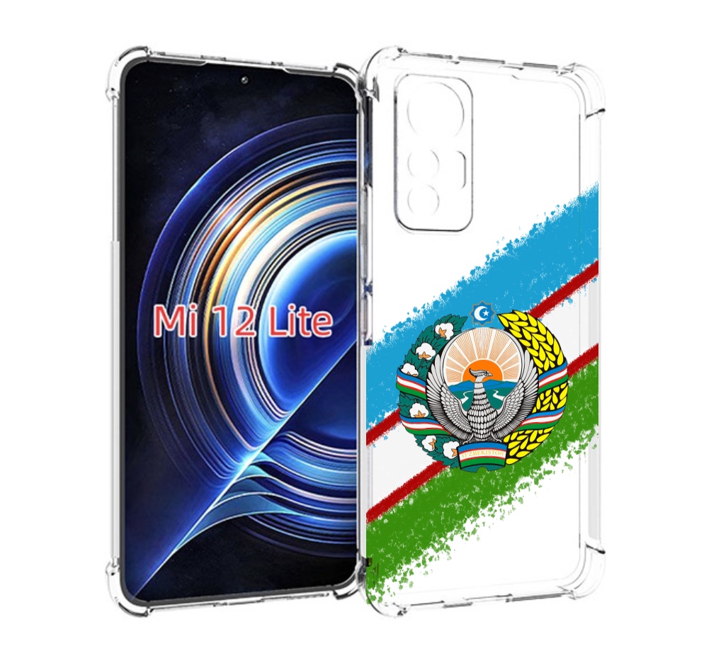 

Чехол MyPads Герб флаг Узбекистана для Xiaomi 12 Lite, Прозрачный, Tocco