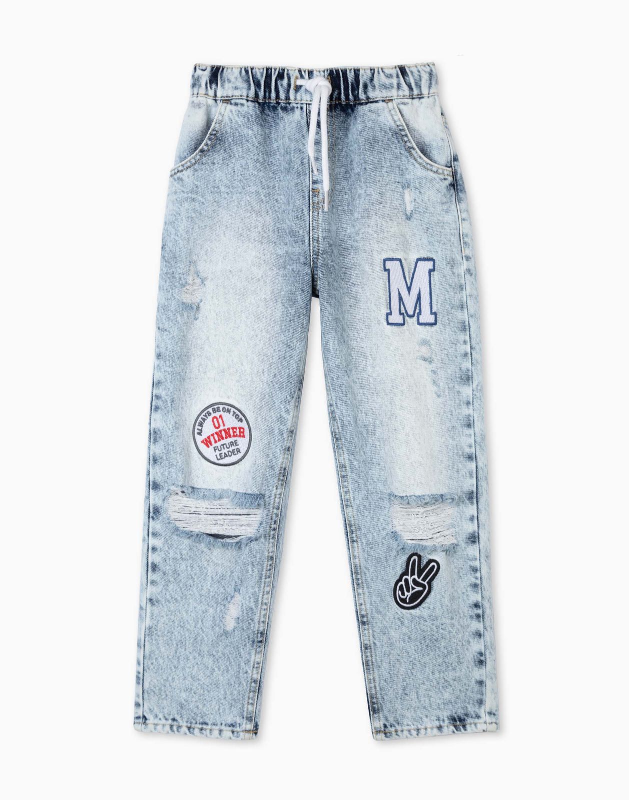 

Джинсы для мальчика Gloria Jeans BJN015479 светло-голубой /арктик/ 6-8л/128, BJN015479