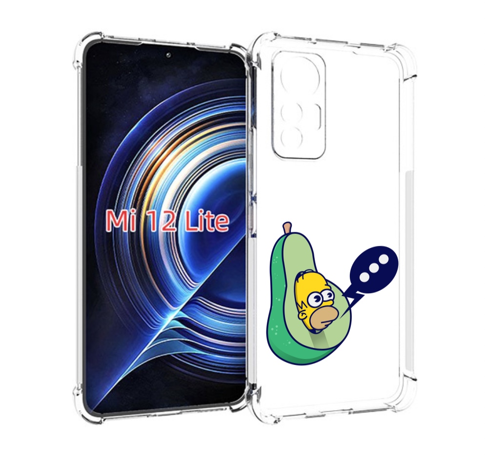 

Чехол MyPads Гомер-авокадо для Xiaomi 12 Lite, Прозрачный, Tocco