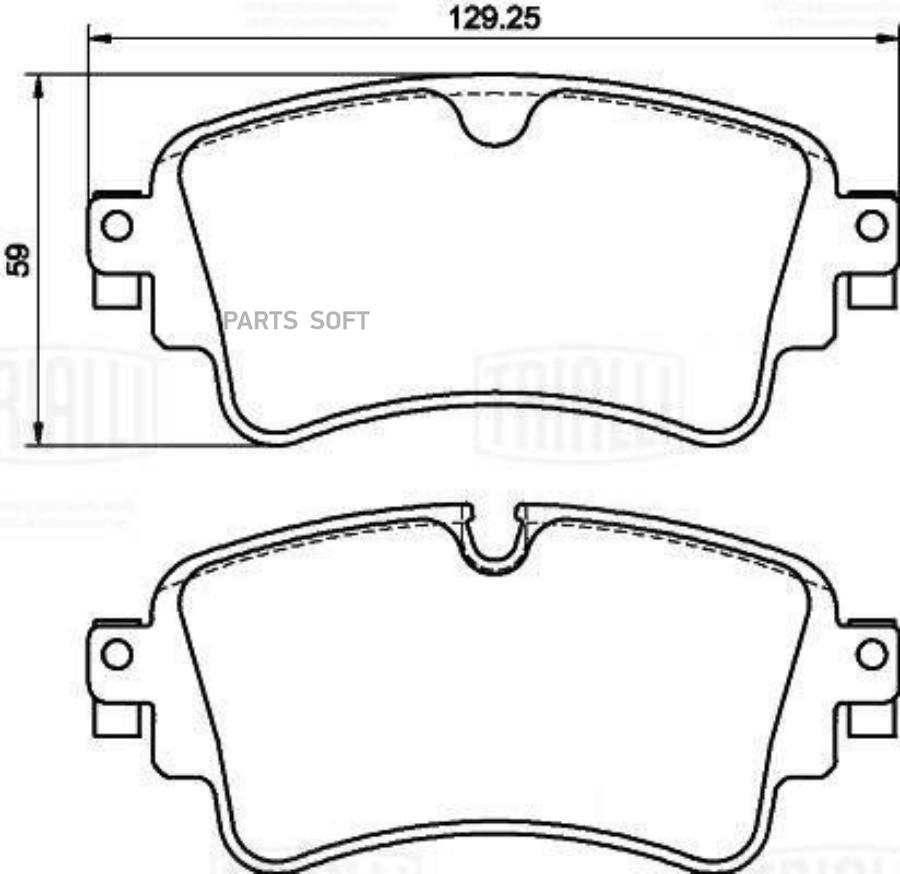

Колодки торм. для а/м Audi A4 (B9) (17-)/A5 (16-)/Q5 (17-) диск. зад.