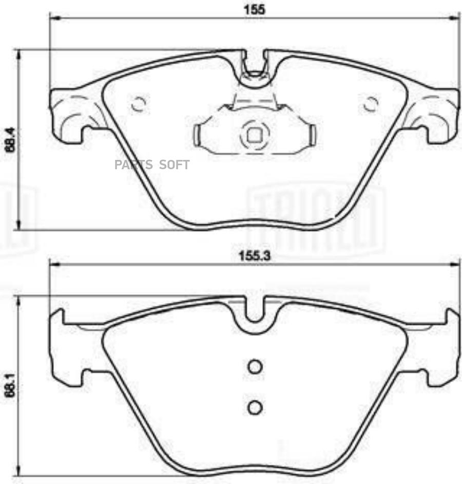 

Колодки торм. для а/м BMW 5 (F10) (10-)/6 (F12) (11-) диск. перед. (ке