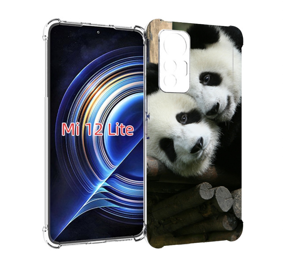 

Чехол MyPads Две-панды для Xiaomi 12 Lite, Прозрачный, Tocco