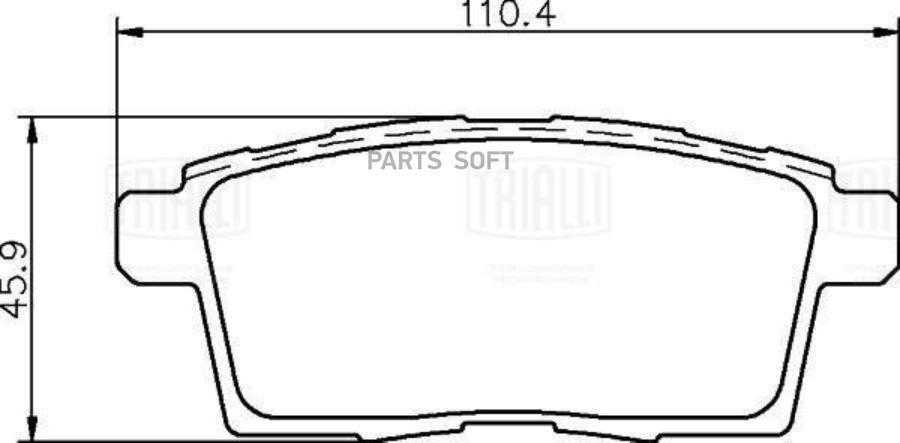 

Колодки торм. для а/м Mazda CX-7 (09-)/CX-9 (07-) диск. зад. (керам.)