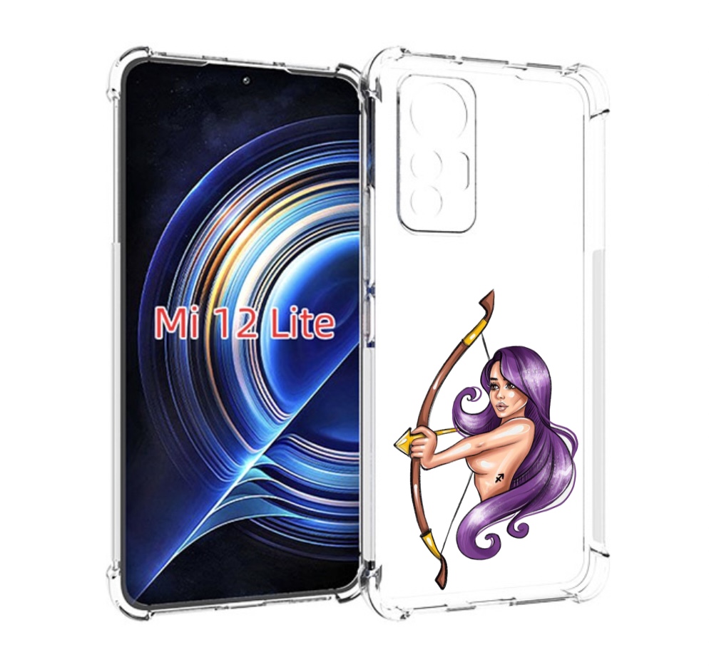 

Чехол MyPads Девушка-Стрелец женский для Xiaomi 12 Lite, Прозрачный, Tocco