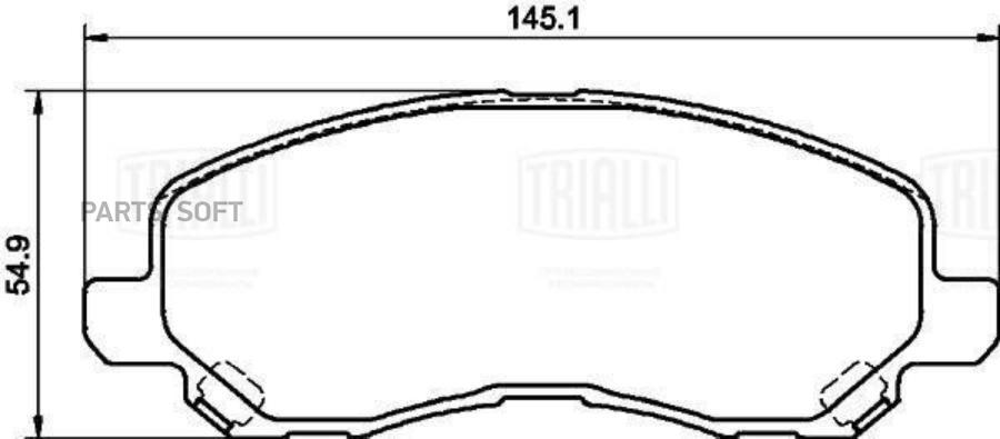 

Колодки торм. для а/м Mitsubishi Lancer X (07-)/ASX (10-) диск. перед.