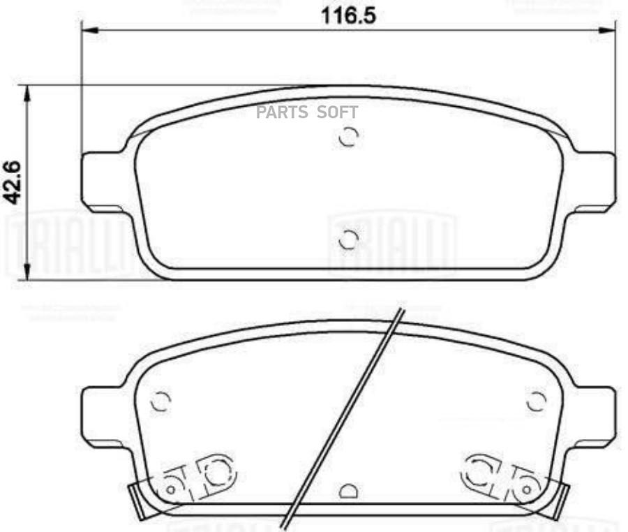 

Колодки торм. для а/м Opel Astra J (10-)/Mokka (13-) диск. зад. (керам