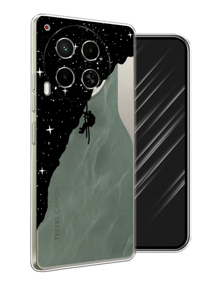 

Чехол Awog на Tecno Camon 30 5G "Скалолаз в космосе", Черный;белый;бежевый, 305550-1