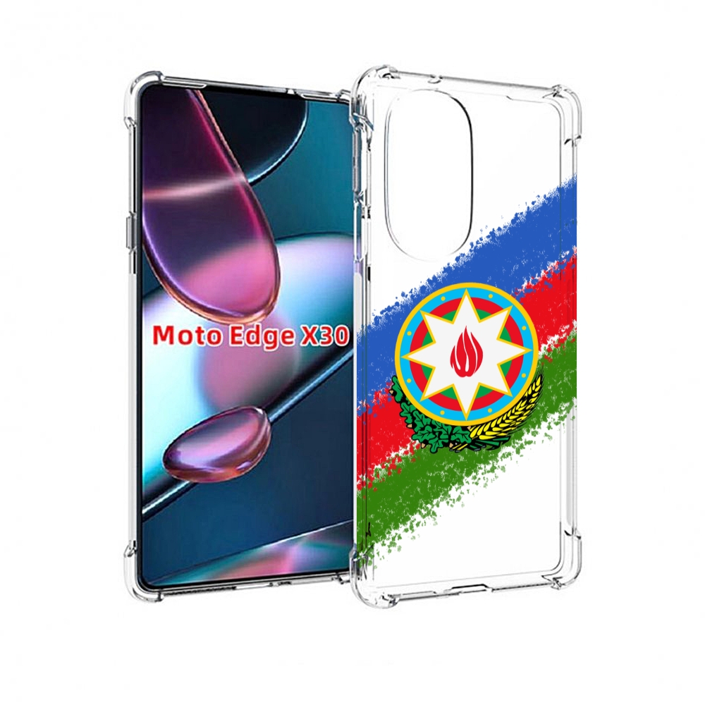 

Чехол MyPads герб флаг Азербайджана для Motorola Moto Edge X30, Прозрачный, Tocco