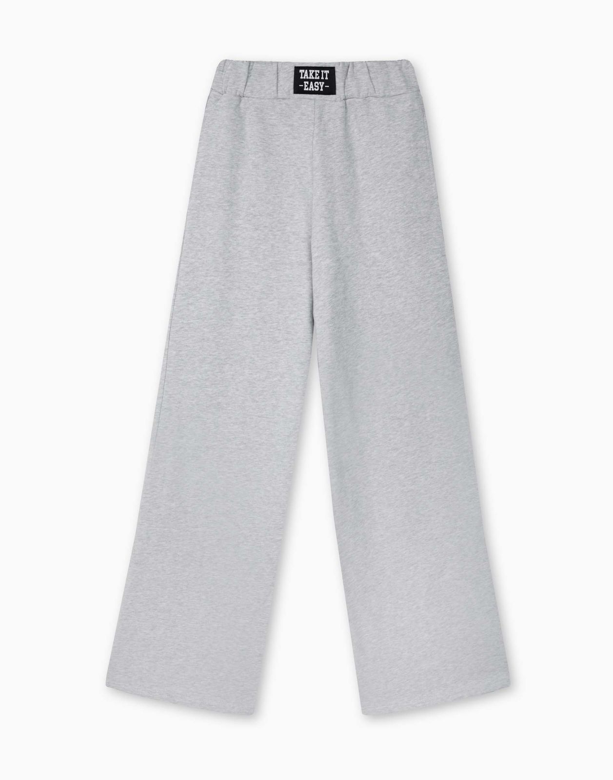 Спортивные брюки для девочки Gloria Jeans GAC022212 светло-серый меланж 13-14л/164