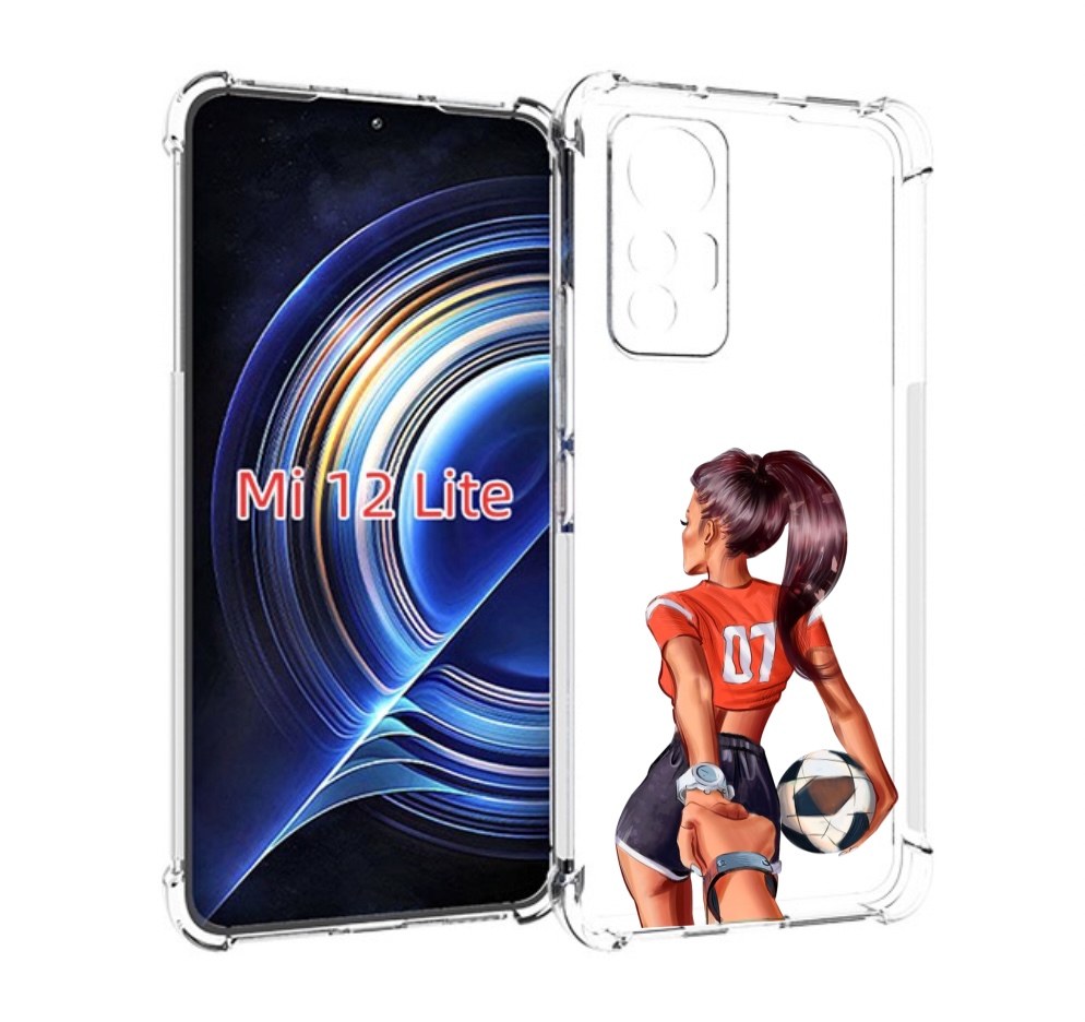 

Чехол MyPads Девушка-футболистка женский для Xiaomi 12 Lite, Прозрачный, Tocco