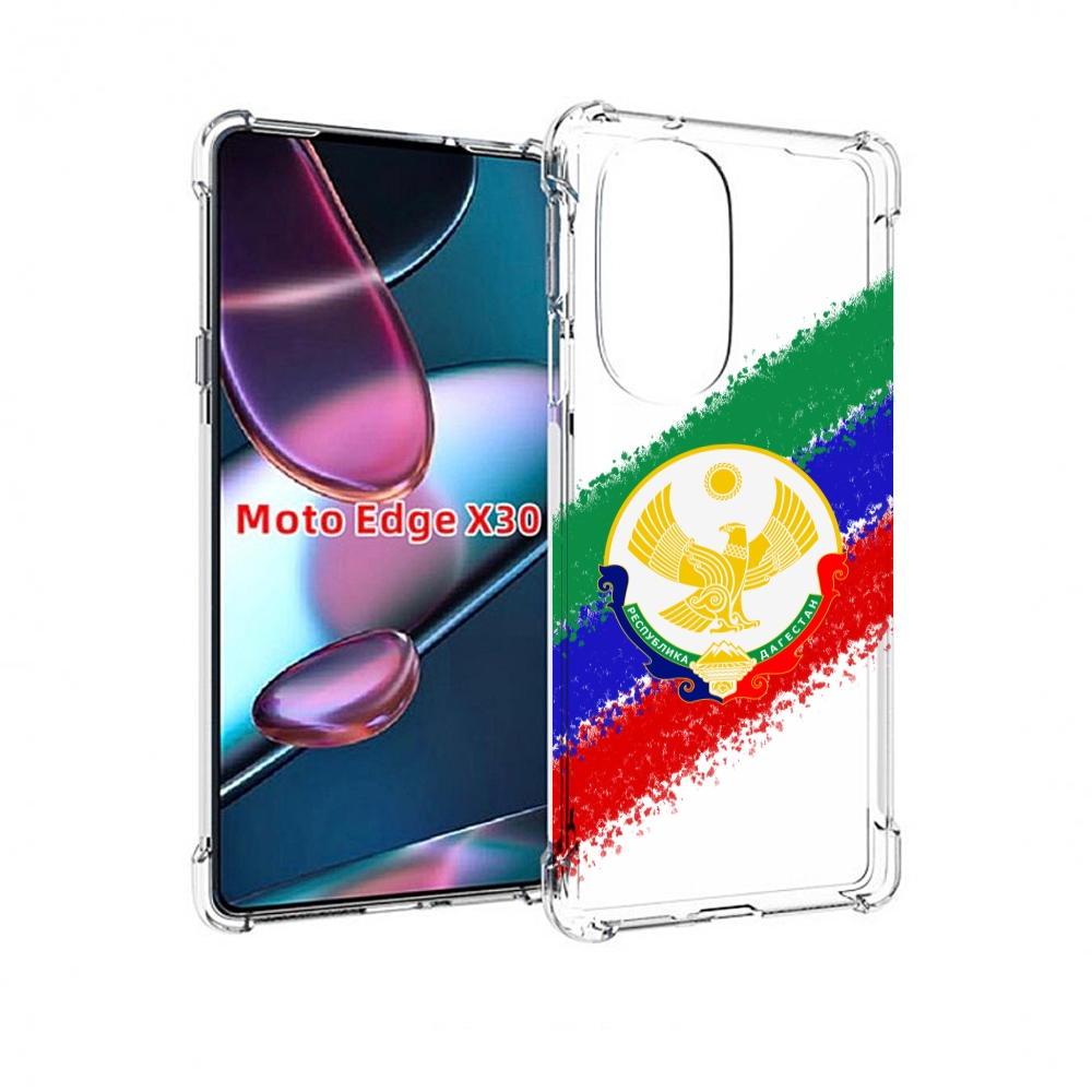 

Чехол MyPads герб флаг Дагестана для Motorola Moto Edge X30, Прозрачный, Tocco