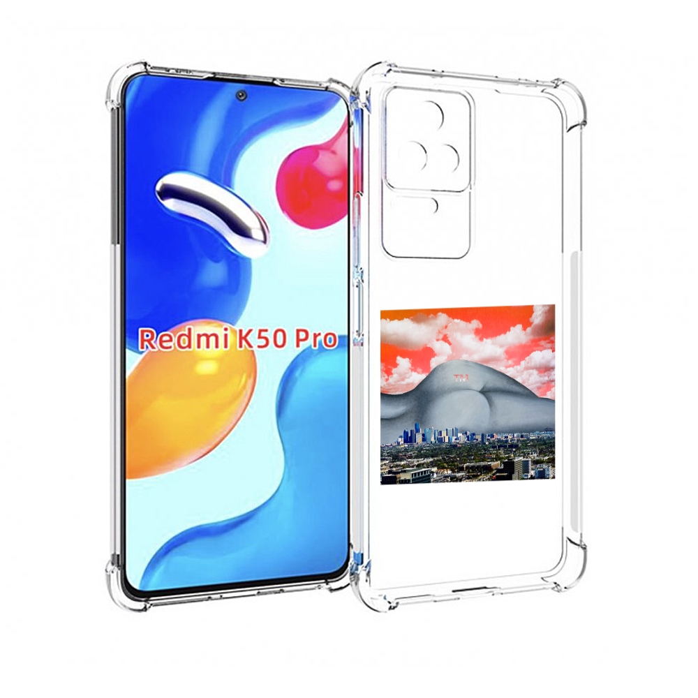 

Чехол MyPads город с девушкой на фоне для Xiaomi Redmi K50 / K50 Pro, Прозрачный, Tocco