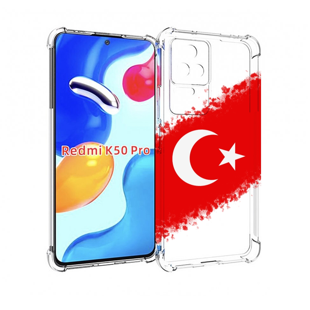

Чехол MyPads флаг Турции для Xiaomi Redmi K50 / K50 Pro, Прозрачный, Tocco