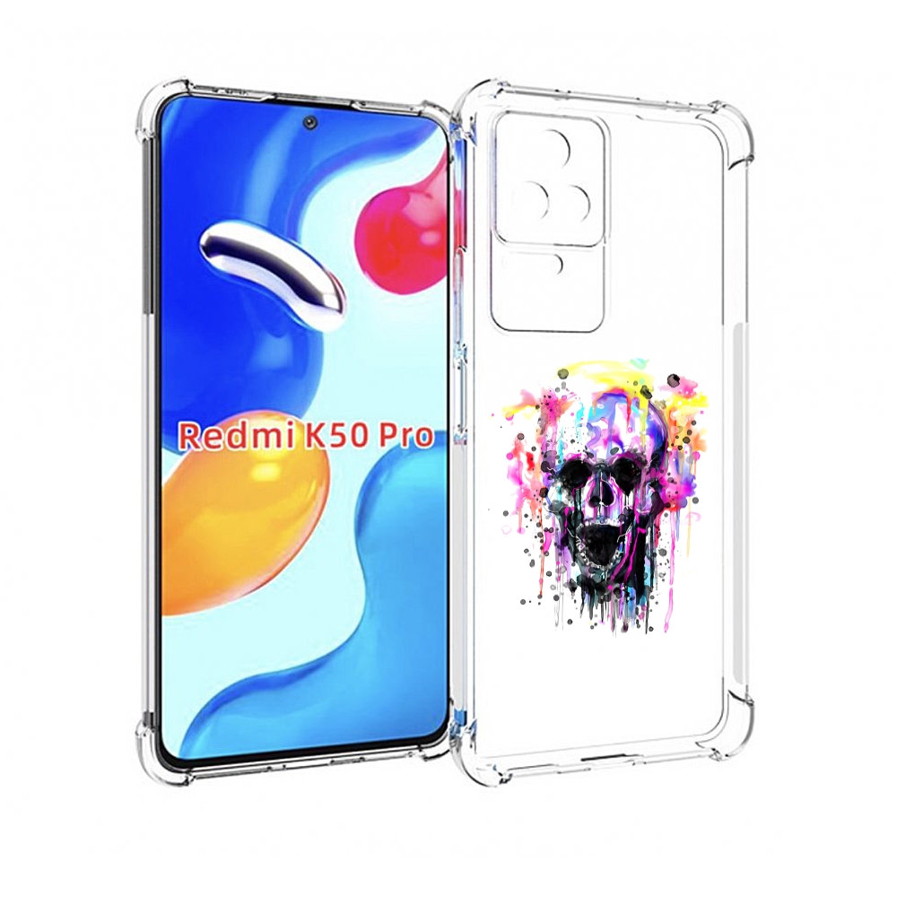 

Чехол MyPads граффити череп для Xiaomi Redmi K50 / K50 Pro, Прозрачный, Tocco