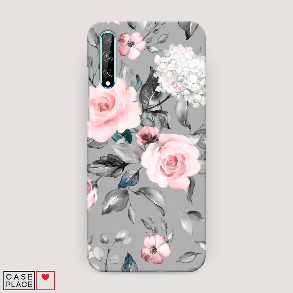 

Чехол Awog "Розы для сером" для Huawei Y8p