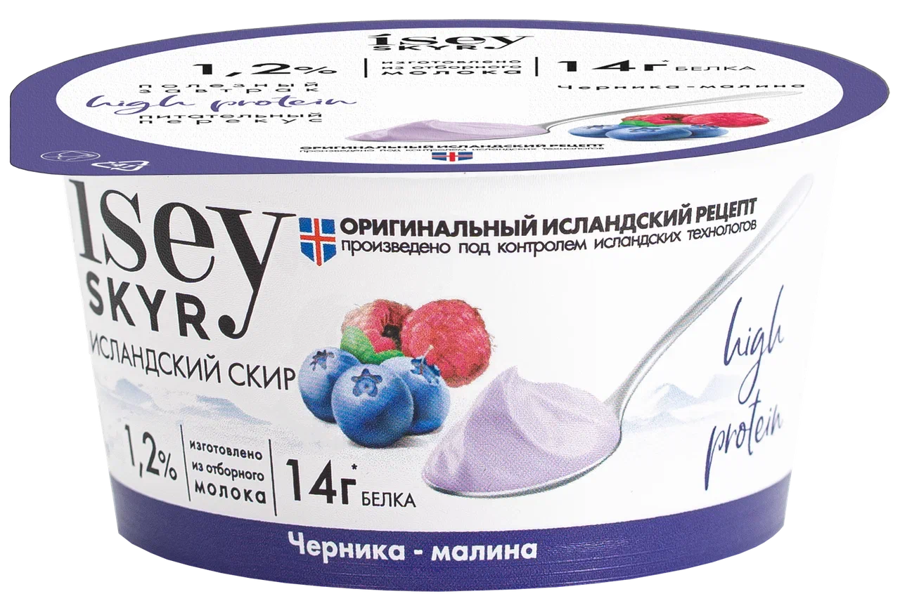 

Кисломолочный продукт Isey Skyr черника/малина 1,2 % 150 г