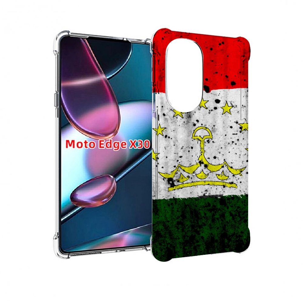 

Чехол MyPads герб флаг таджикистан для Motorola Moto Edge X30, Прозрачный, Tocco