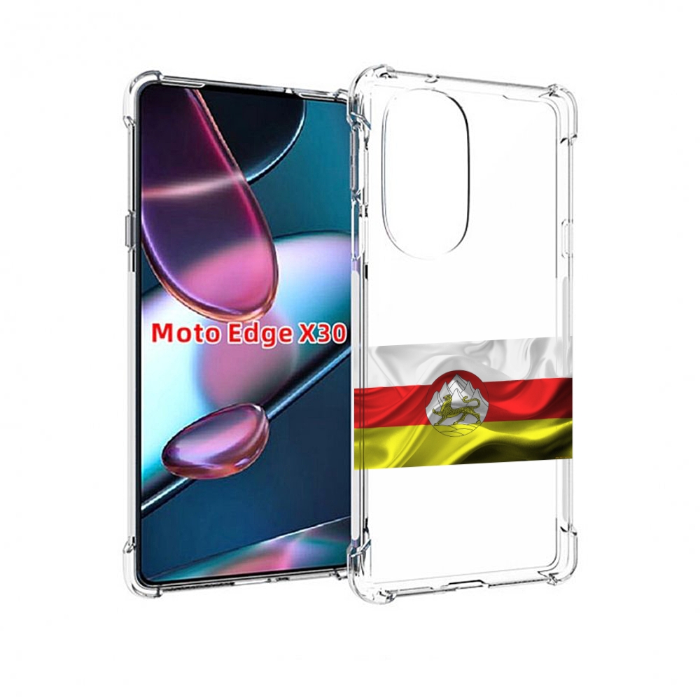 

Чехол MyPads герб флаг южная осетия-1 для Motorola Moto Edge X30, Прозрачный, Tocco