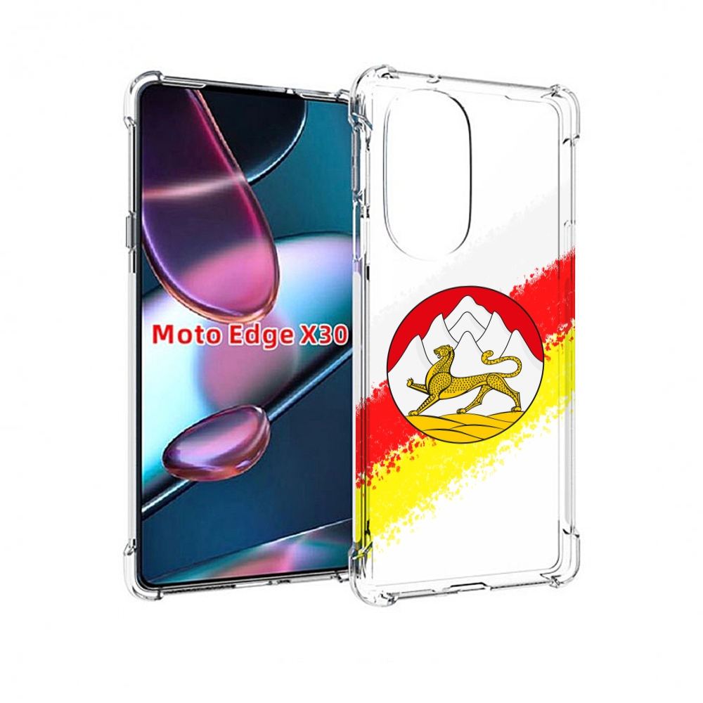 

Чехол MyPads герб флаг южная осетия для Motorola Moto Edge X30, Прозрачный, Tocco