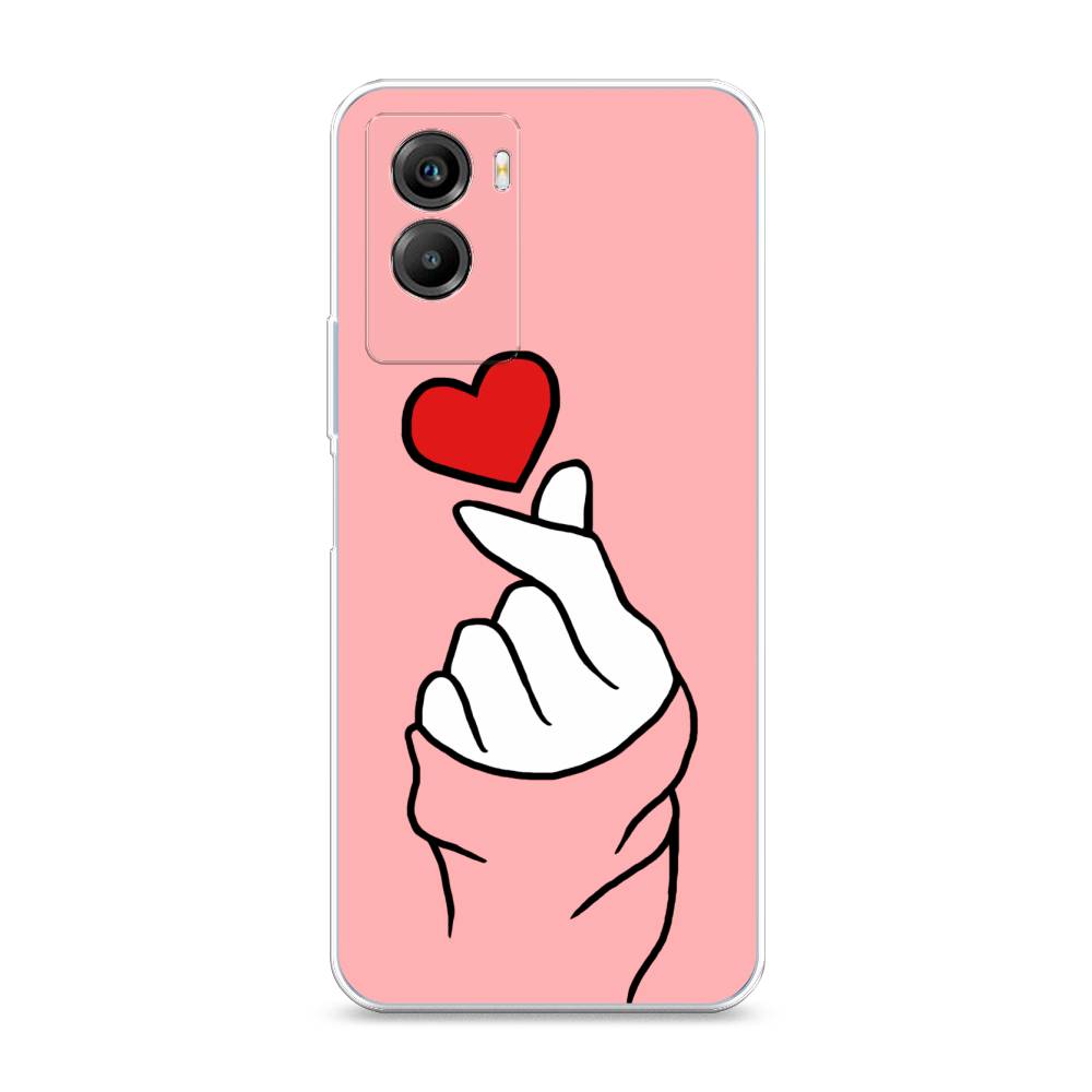 фото Силиконовый чехол "милое сердечко" на vivo y55s 5g awog