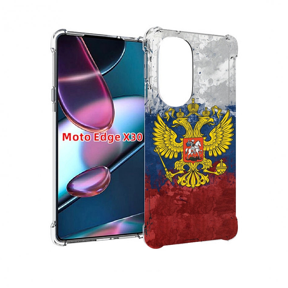 

Чехол MyPads герб-России для Motorola Moto Edge X30, Прозрачный, Tocco