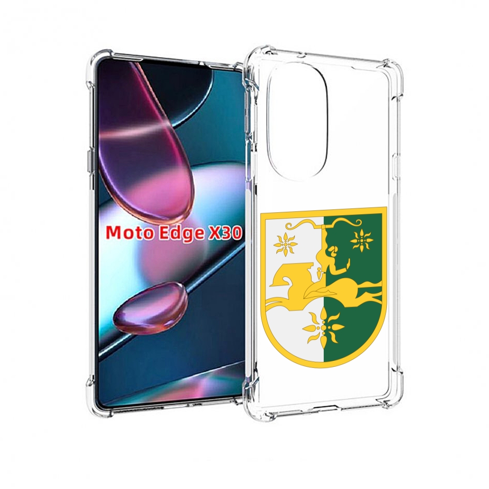 

Чехол MyPads герб-абхазии для Motorola Moto Edge X30, Прозрачный, Tocco