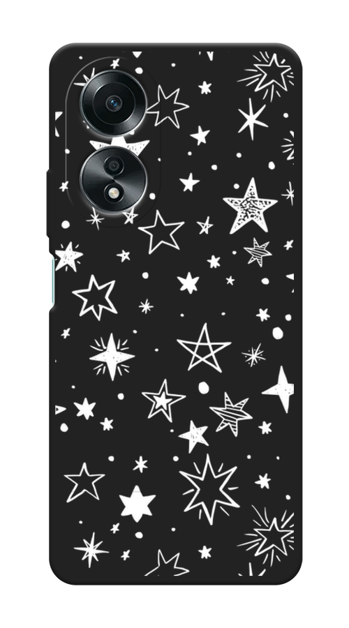 

Чехол Awog на Oppo A58 4G "Звездочки графика белая", Прозрачный;белый, 2514952-1