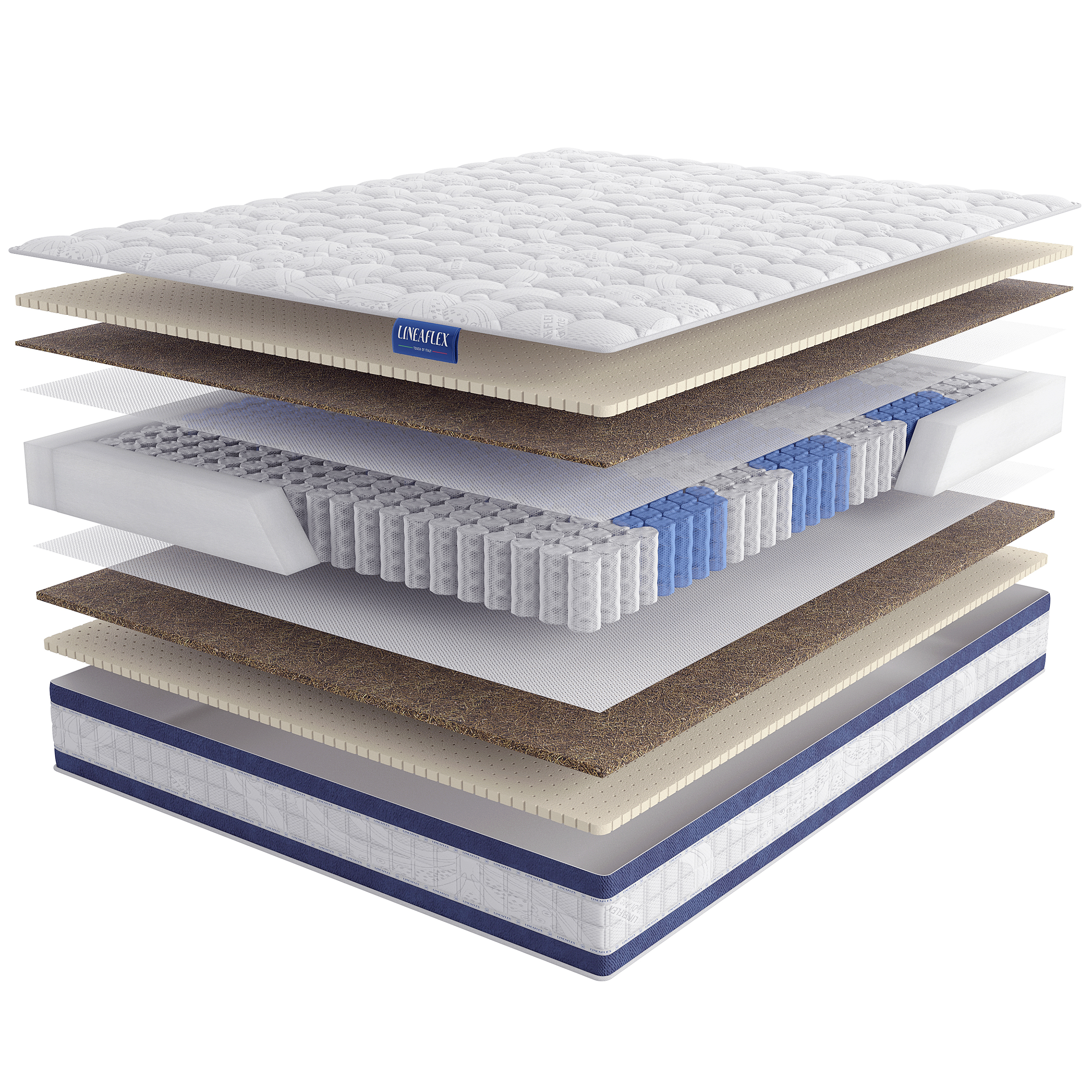 

Матрас Lineaflex Palladio 160х200, Бежевый;белый;серый;серебристый, Palladio