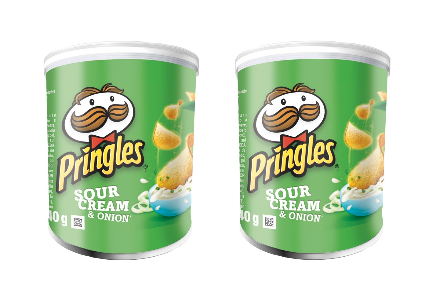 Чипсы Pringles Sour Cream and Onion сметана и лук, 40 г х 2 шт