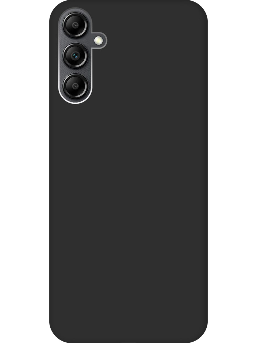 

Силиконовый чехол на Samsung Galaxy A14 матовый черный, 768741413