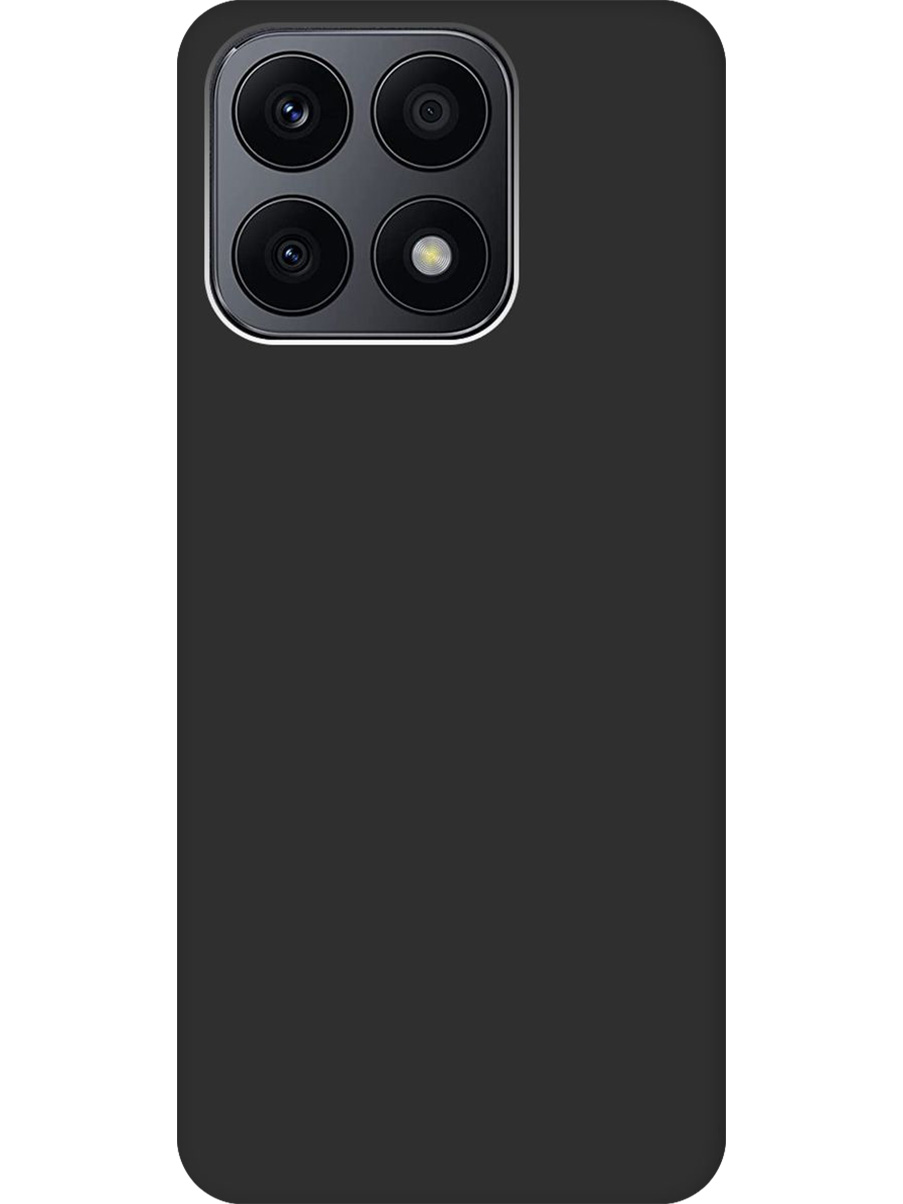 

Силиконовый чехол на Honor X8a матовый черный, 768741613
