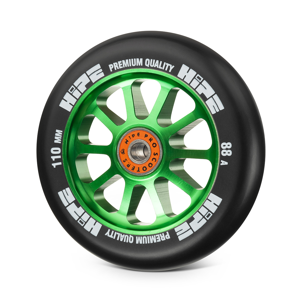 

Колесо HIPE 10spoke 110mm green/black, Черный;зеленый