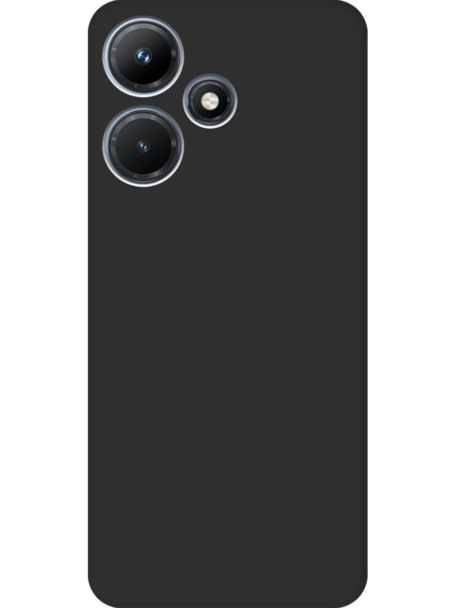 

Силиконовый чехол на Infinix Hot 30i матовый черный, 769389313