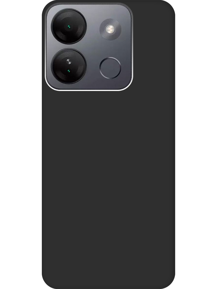

Силиконовый чехол на Infinix Smart 7 HD матовый черный, 769392013