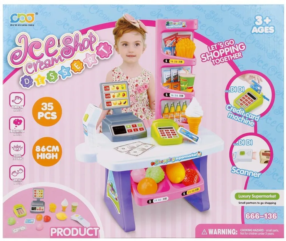 

Игровой набор Мой магазин, 35 предметов, Разноцветный