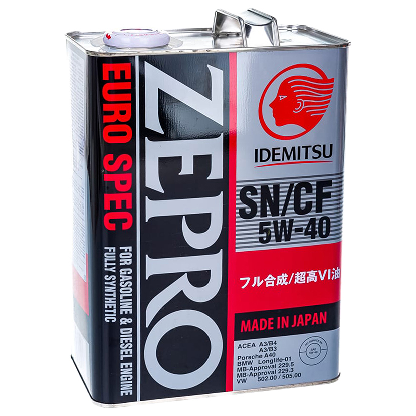 

IDEMITSU ZEPRO EURO SPEC F-S SP A3B4 5W40 МАСЛО