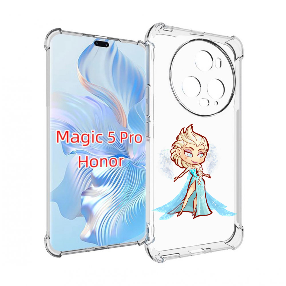 Чехол MyPads снежная-принцесса женский для Honor Magic 5 Pro противоударный
