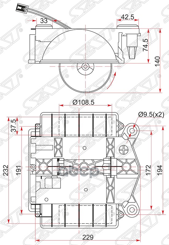 

Мотор Отопителя Салона Mercedes Cl-Class C216 06-/S-Class W221 05-13 Sat арт. ST-A22182005