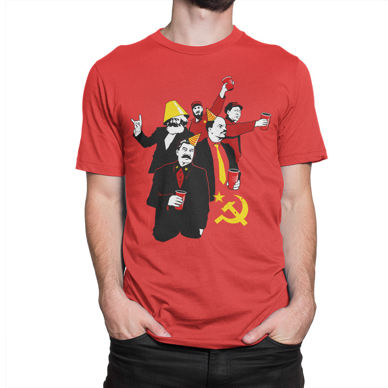 

Футболка мужская Dream Shirts Коммунистическая Вечеринка красная 3XL, Красный, Коммунистическая Вечеринка