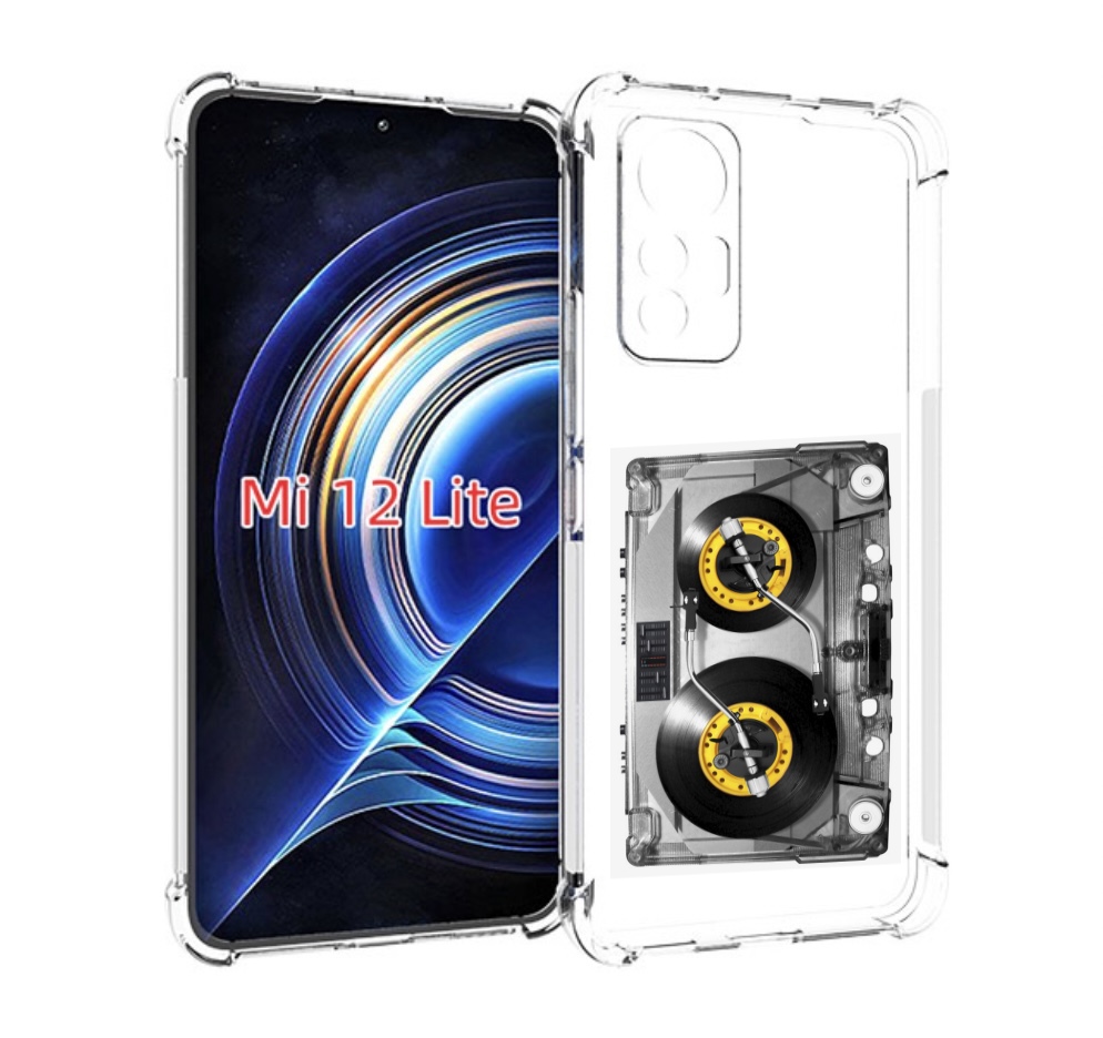 

Чехол MyPads Кассета музыкальная для Xiaomi 12 Lite, Прозрачный, Tocco
