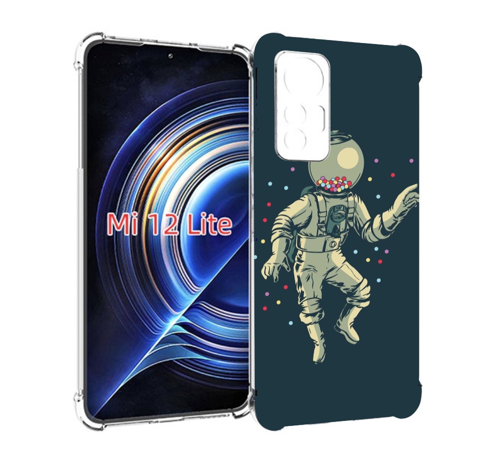 

Чехол MyPads Космонавт для Xiaomi 12 Lite, Прозрачный, Tocco