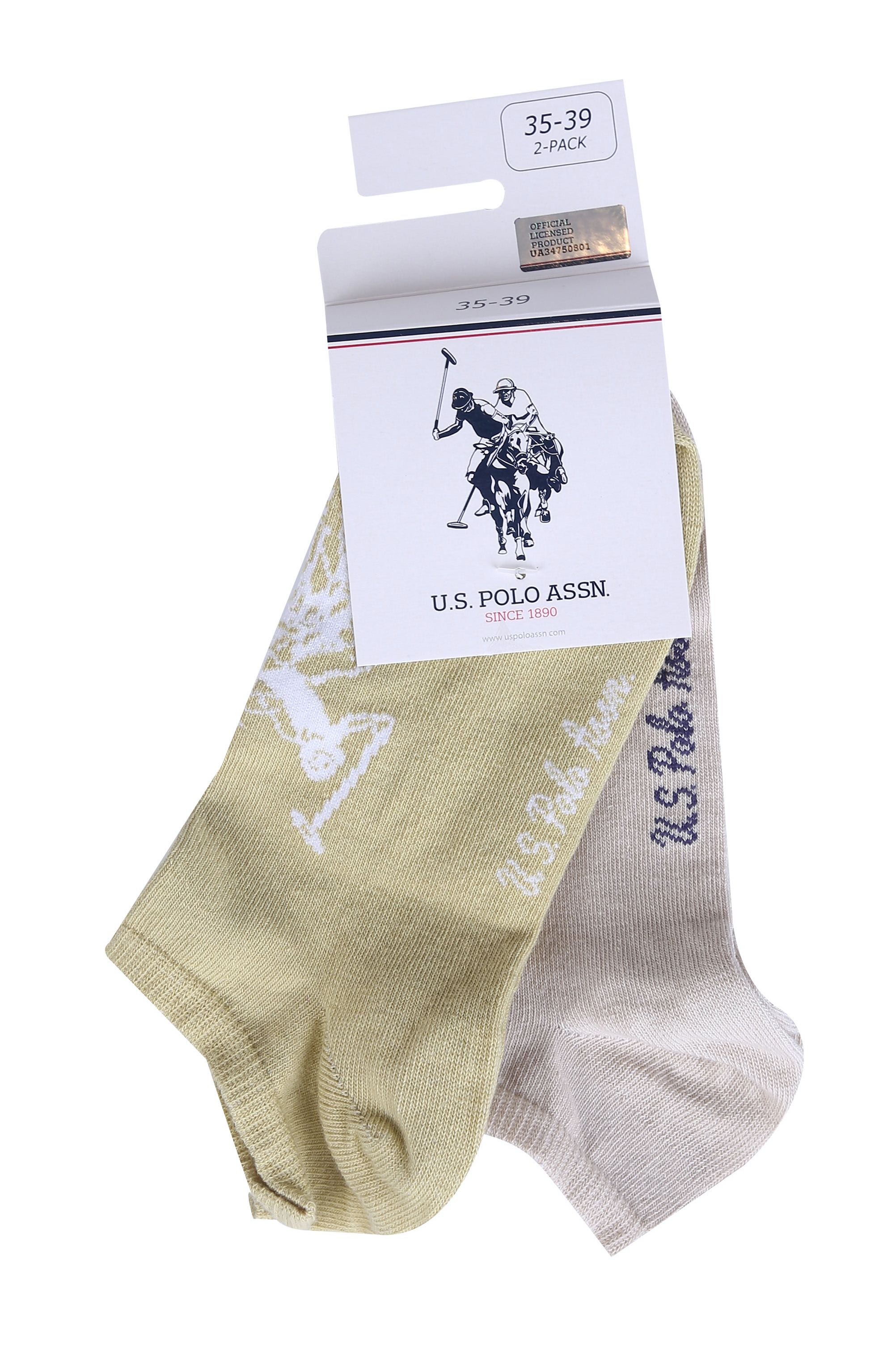 Комплект носков женских U.S. POLO Assn. A082SZ013P02LEKA-IY22 разноцветных one size