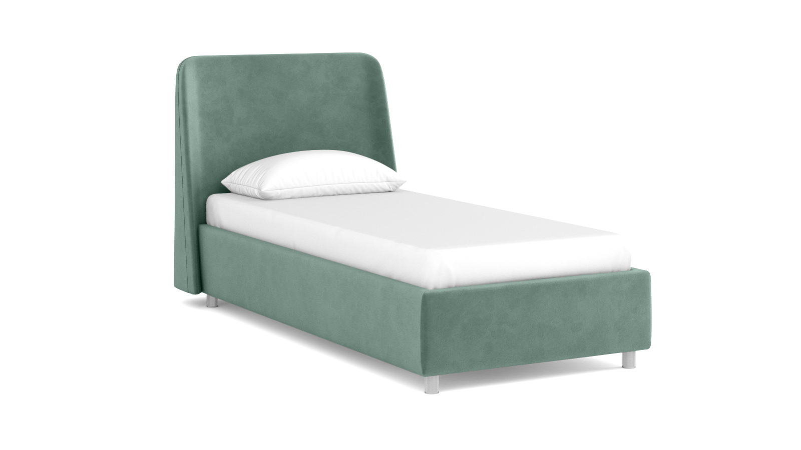 

Кровать Аскона с ПМ Friza Тк. Sky Velvet 43 90х200, Зеленый, Friza (Фриза)