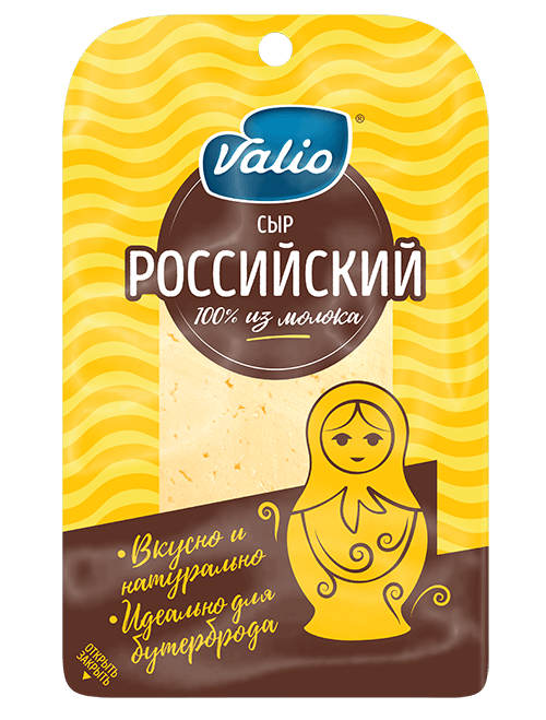 Сыр полутвердый Valio Российский 50% 120 г
