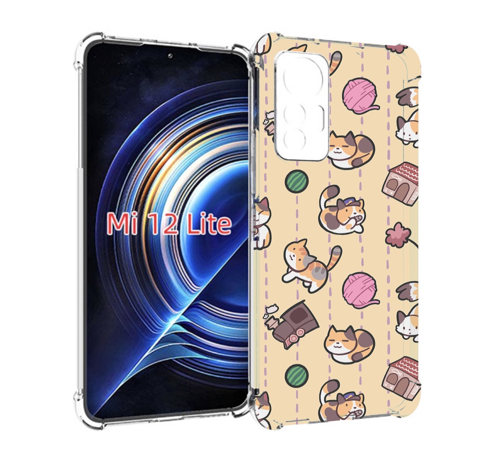 

Чехол MyPads Котики-клубочки для Xiaomi 12 Lite, Прозрачный, Tocco