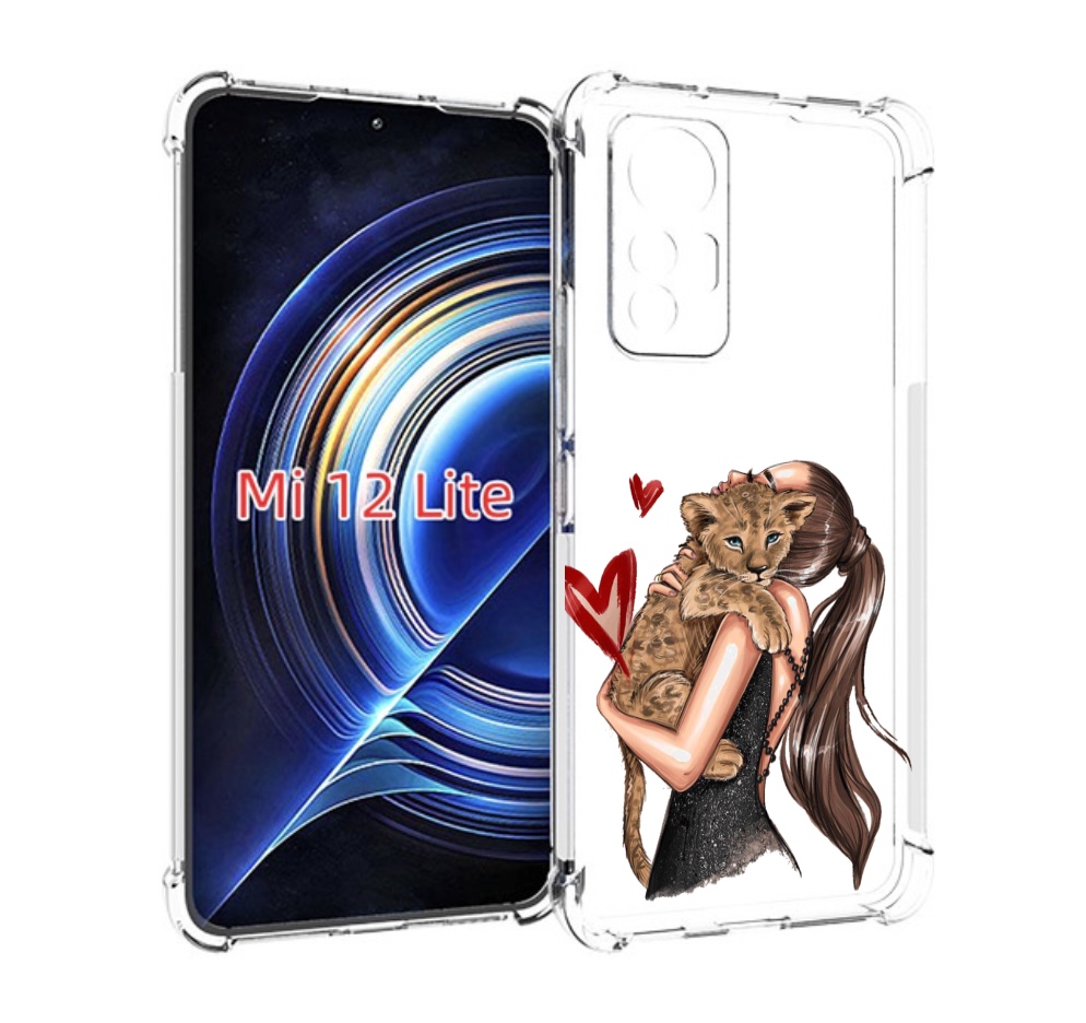 

Чехол MyPads Кошачья-любовь для Xiaomi 12 Lite, Прозрачный, Tocco