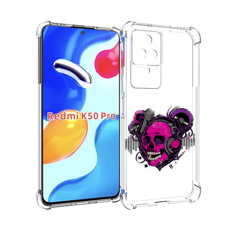 

Чехол MyPads череп 1 для Xiaomi Redmi K50 / K50 Pro, Прозрачный, Tocco