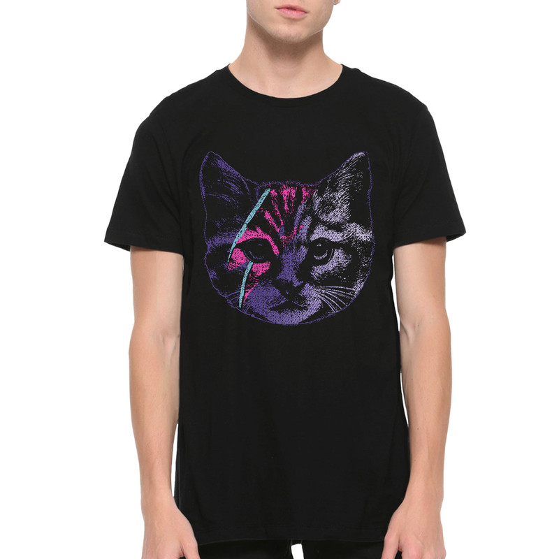 

Футболка мужская Dream Shirts Дэвид Боуи Кот черная XS, Черный, Дэвид Боуи Кот
